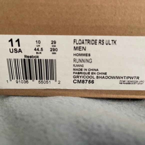 Men's Reebok Floatride RS ULTK Running Sneakers Size 11 NIB - Picture 8 of 8